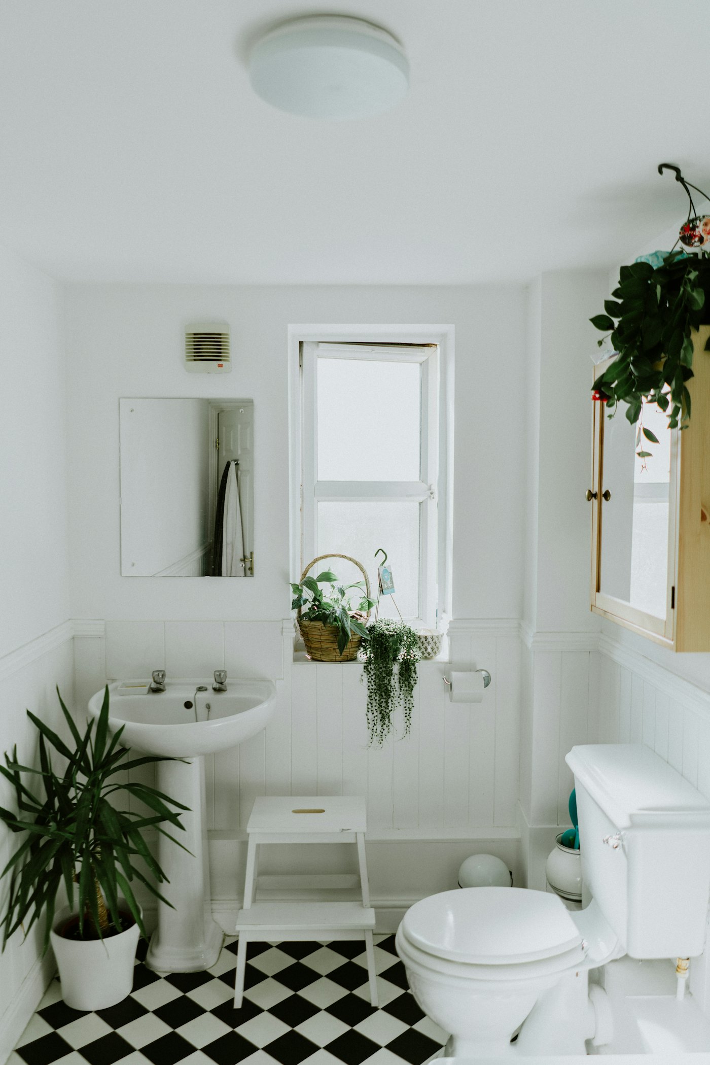 Baño reformado con suelo hidráulico